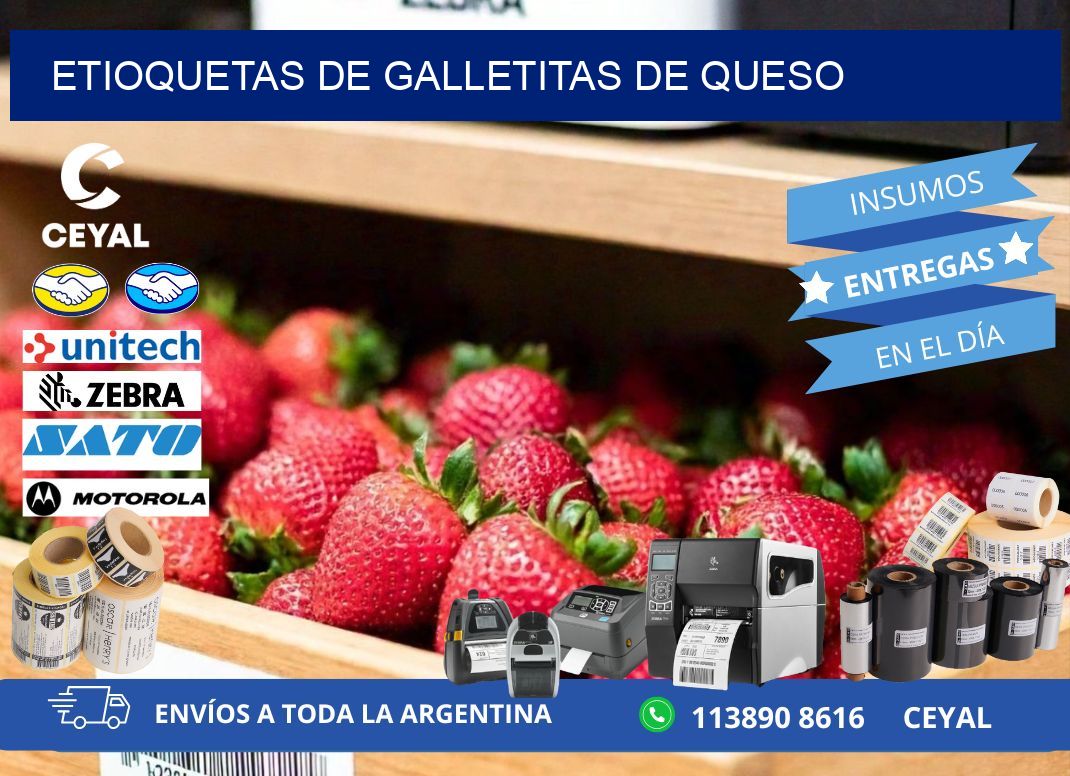 ETIOQUETAS DE GALLETITAS DE QUESO