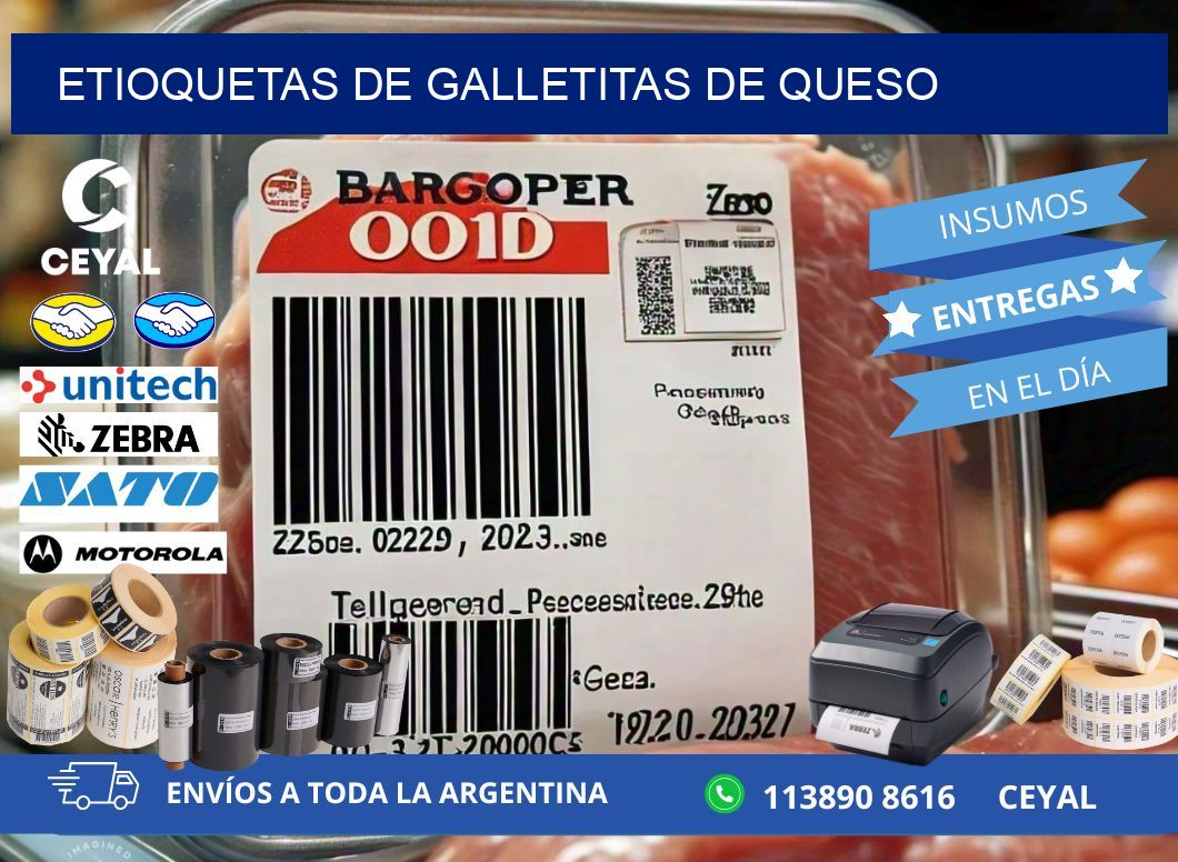 ETIOQUETAS DE GALLETITAS DE QUESO