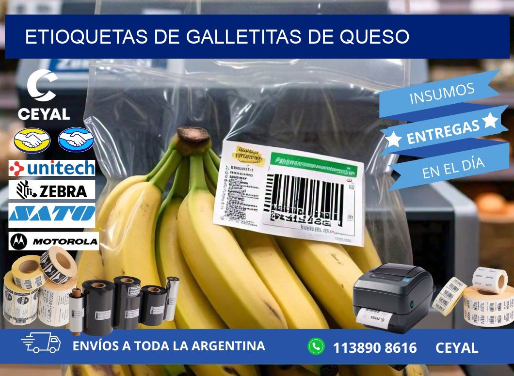ETIOQUETAS DE GALLETITAS DE QUESO