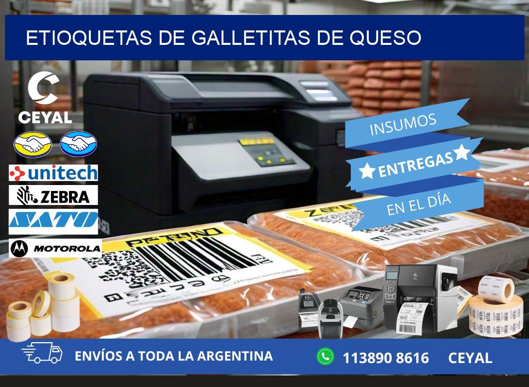 ETIOQUETAS DE GALLETITAS DE QUESO