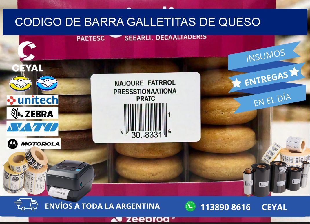 codigo de barra GALLETITAS DE QUESO