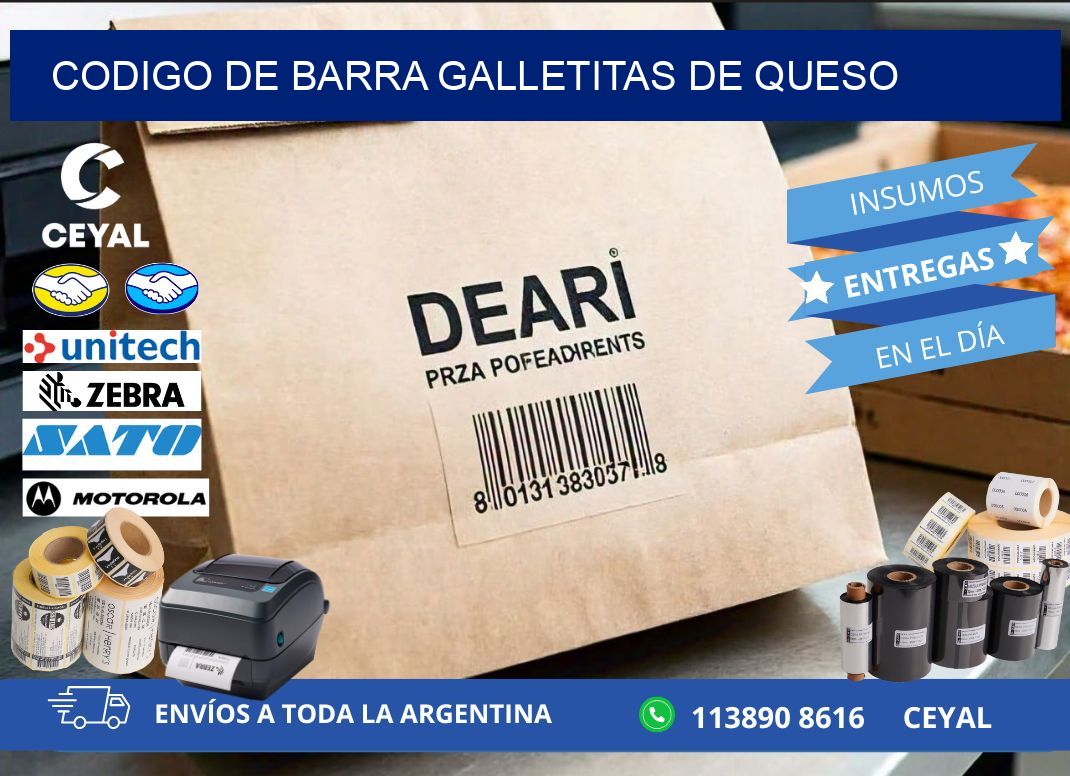 codigo de barra GALLETITAS DE QUESO