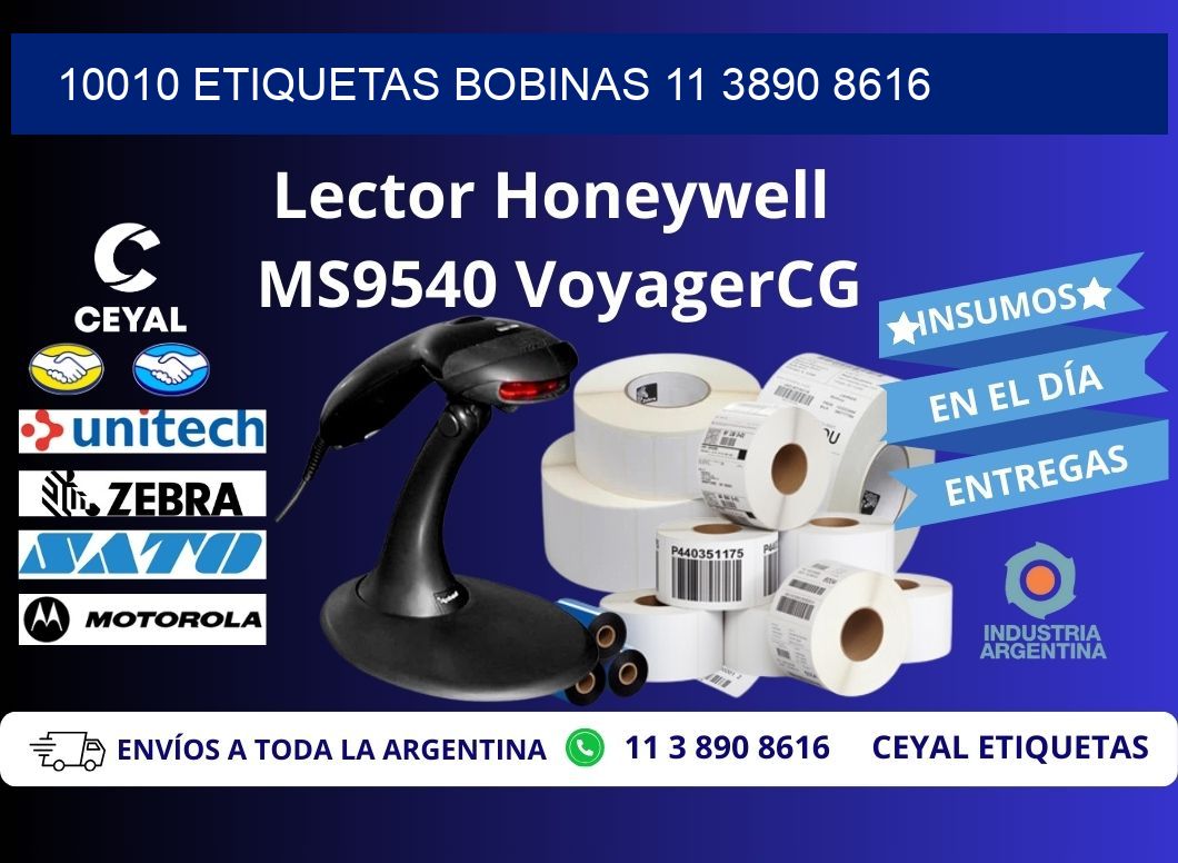 10010 ETIQUETAS BOBINAS 11 3890 8616