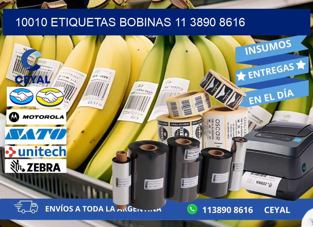 10010 ETIQUETAS BOBINAS 11 3890 8616