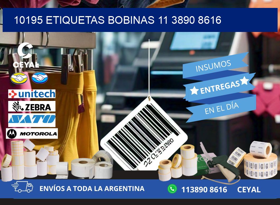 10195 ETIQUETAS BOBINAS 11 3890 8616