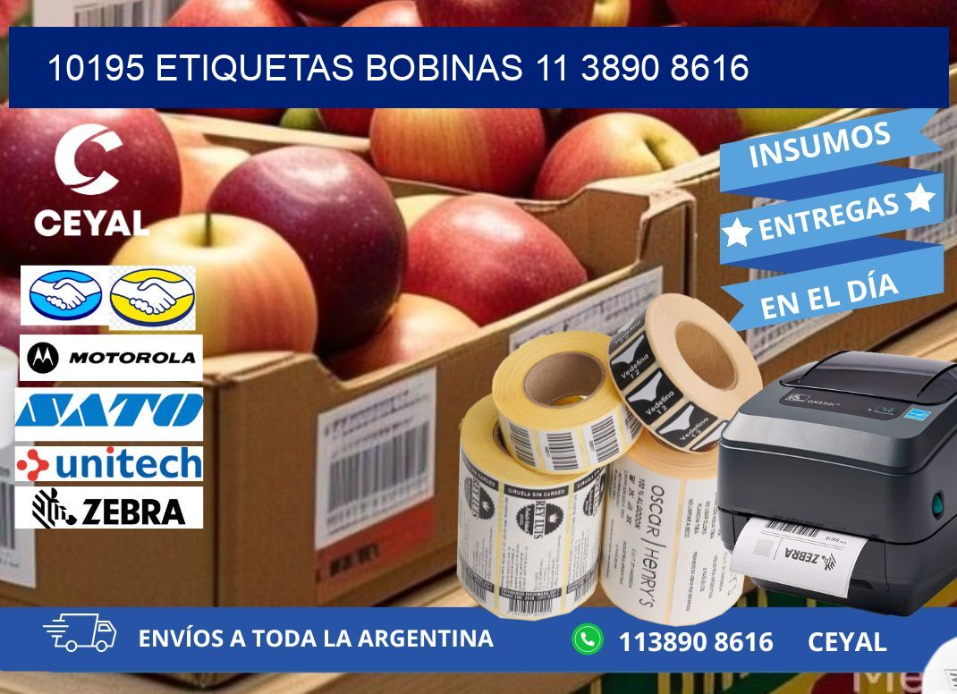 10195 ETIQUETAS BOBINAS 11 3890 8616
