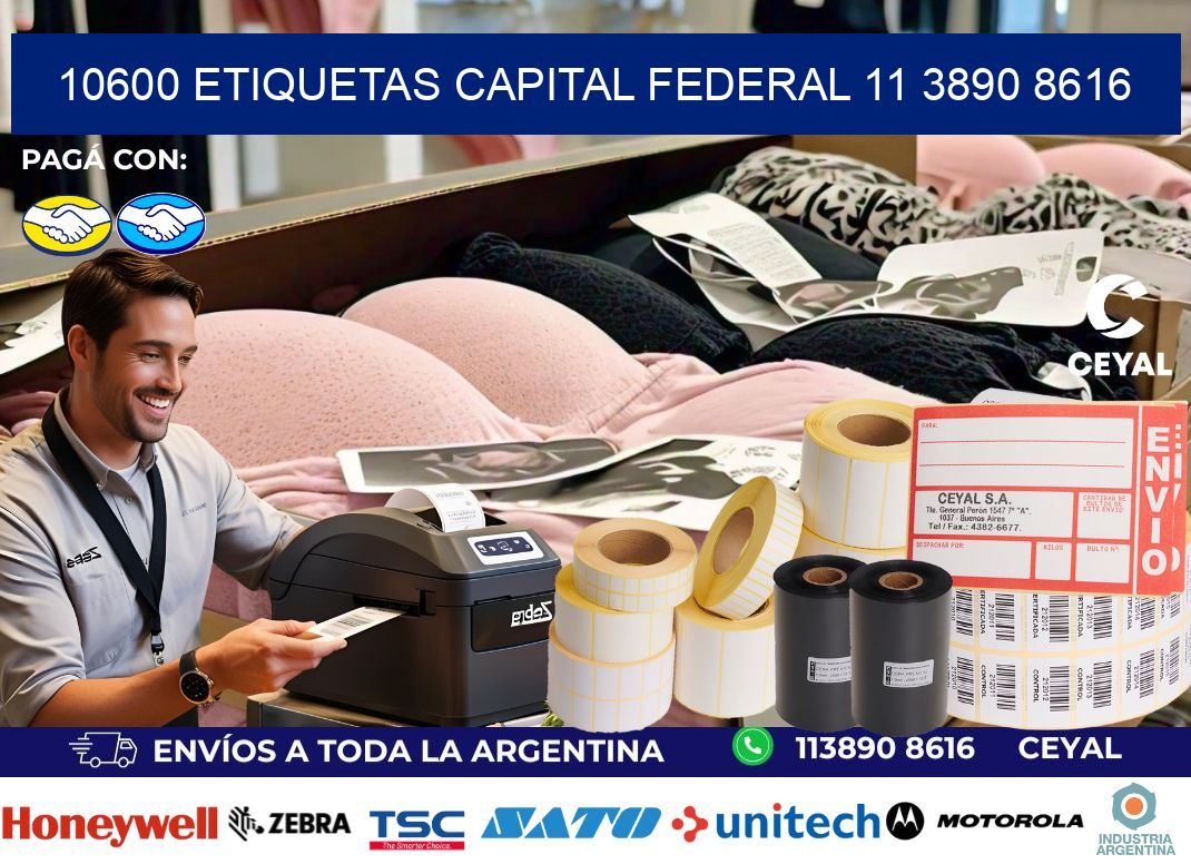 10600 ETIQUETAS CAPITAL FEDERAL 11 3890 8616