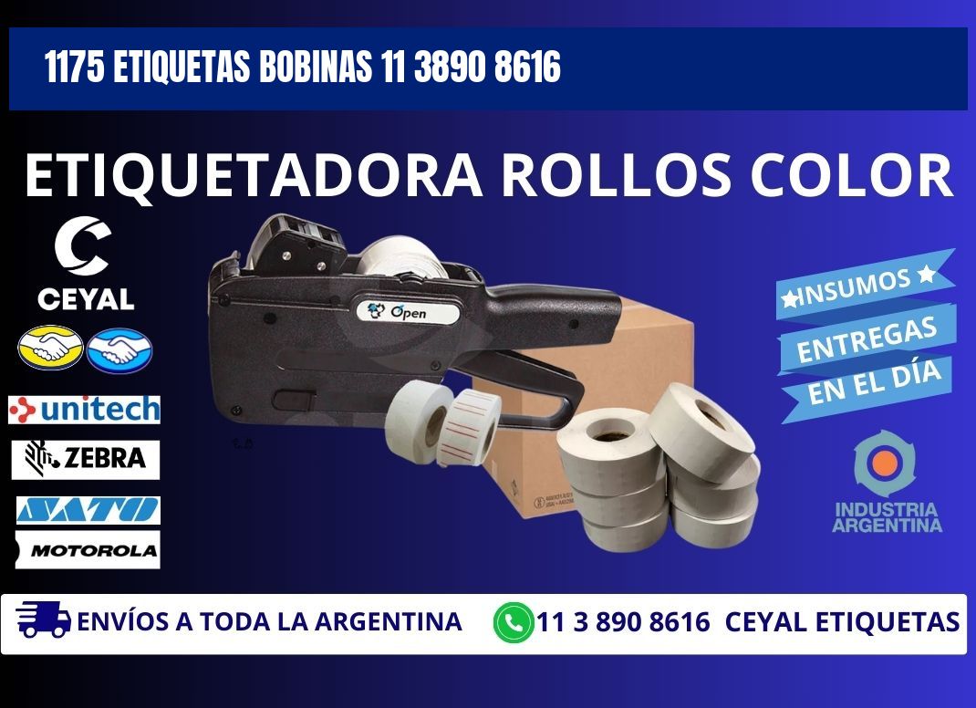 1175 ETIQUETAS BOBINAS 11 3890 8616