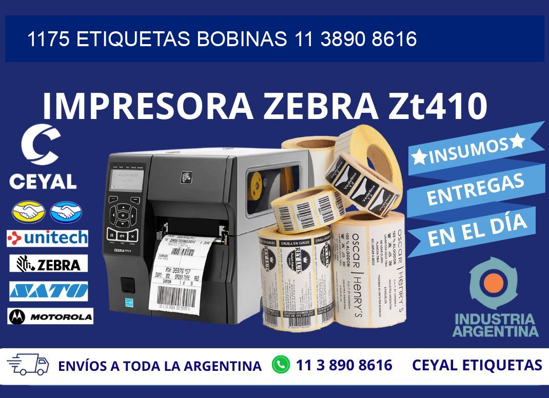1175 ETIQUETAS BOBINAS 11 3890 8616