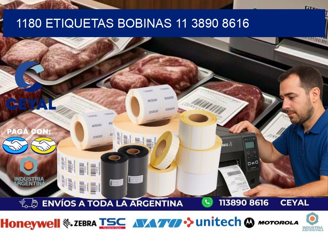 1180 ETIQUETAS BOBINAS 11 3890 8616