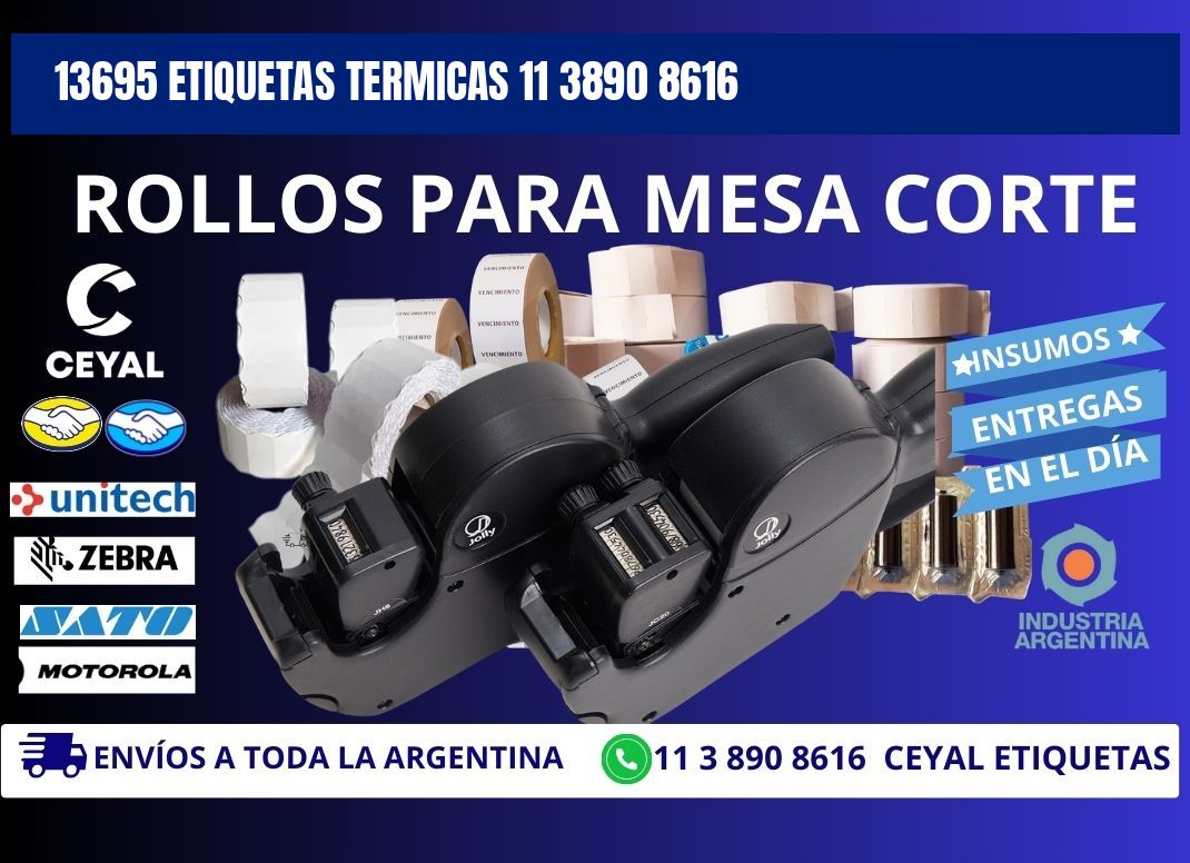 13695 ETIQUETAS TERMICAS 11 3890 8616