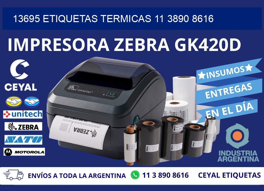13695 ETIQUETAS TERMICAS 11 3890 8616