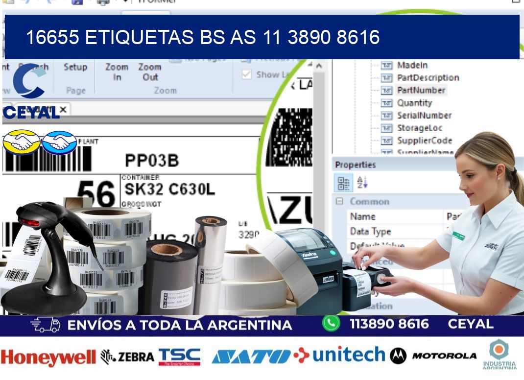 16655 ETIQUETAS BS AS 11 3890 8616