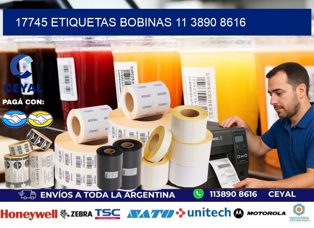 17745 ETIQUETAS BOBINAS 11 3890 8616