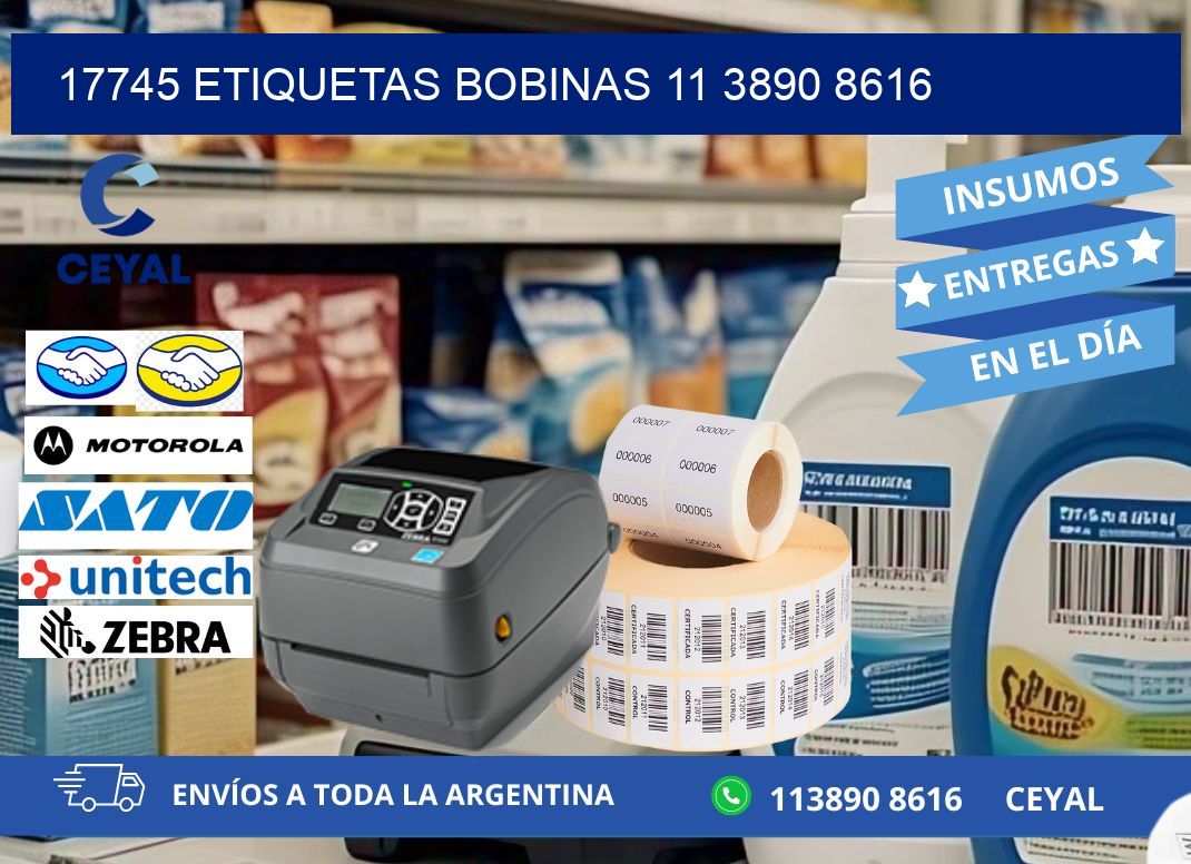 17745 ETIQUETAS BOBINAS 11 3890 8616