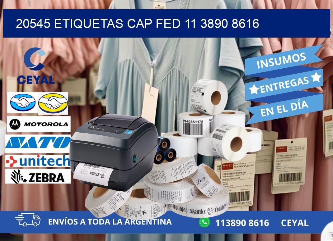 20545 ETIQUETAS CAP FED 11 3890 8616