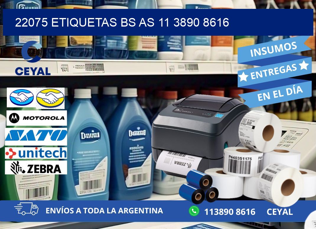 22075 ETIQUETAS BS AS 11 3890 8616