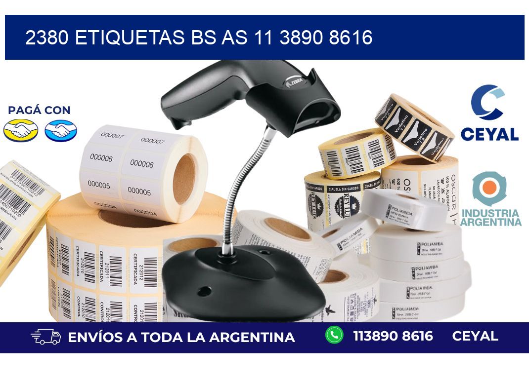 2380 ETIQUETAS BS AS 11 3890 8616