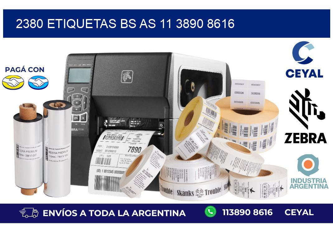 2380 ETIQUETAS BS AS 11 3890 8616