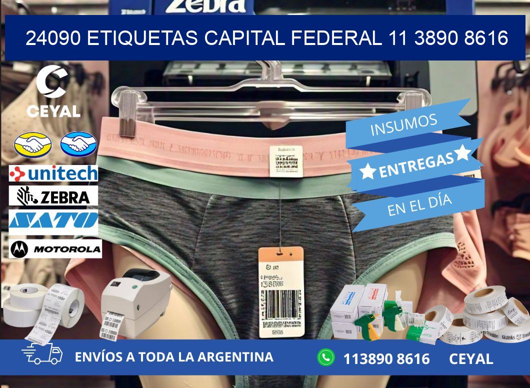 24090 ETIQUETAS CAPITAL FEDERAL 11 3890 8616