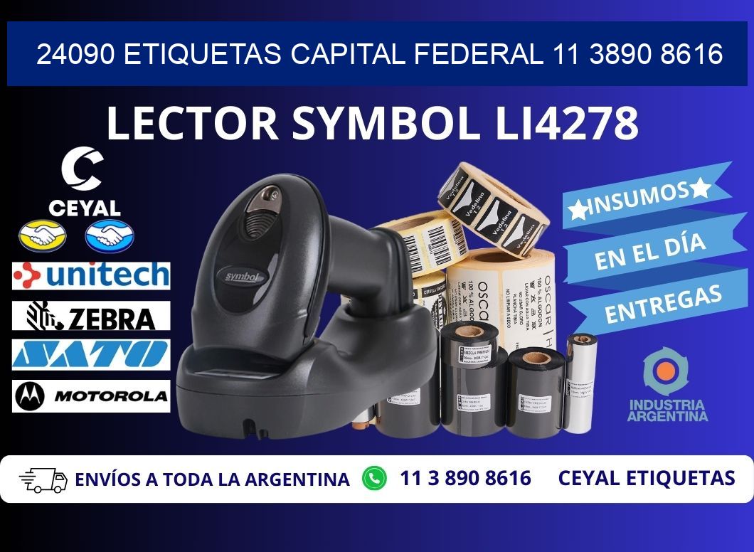 24090 ETIQUETAS CAPITAL FEDERAL 11 3890 8616