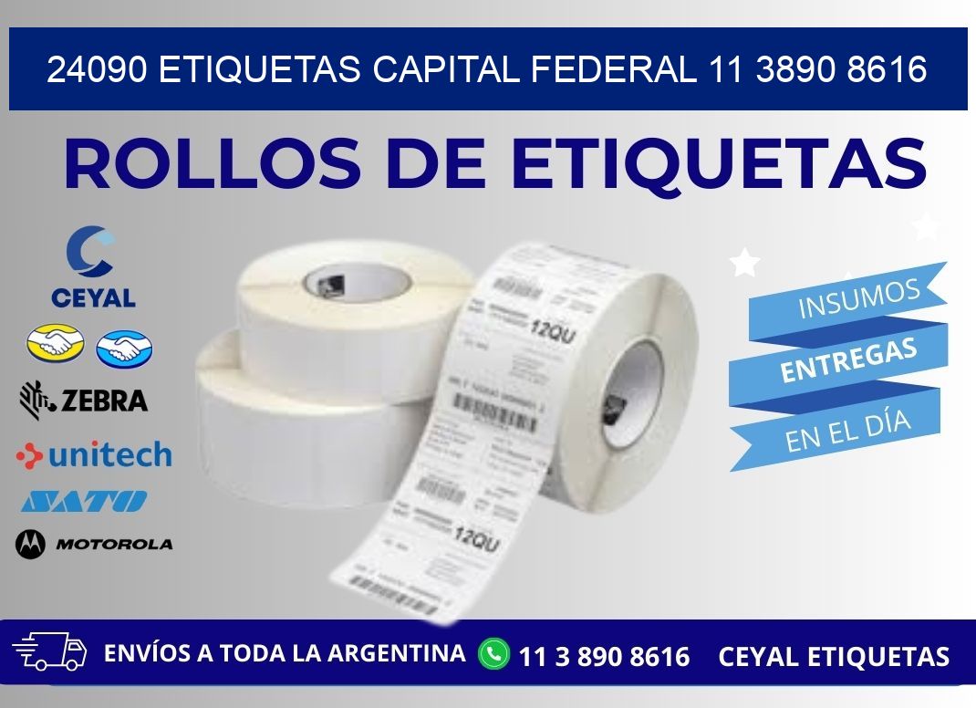 24090 ETIQUETAS CAPITAL FEDERAL 11 3890 8616