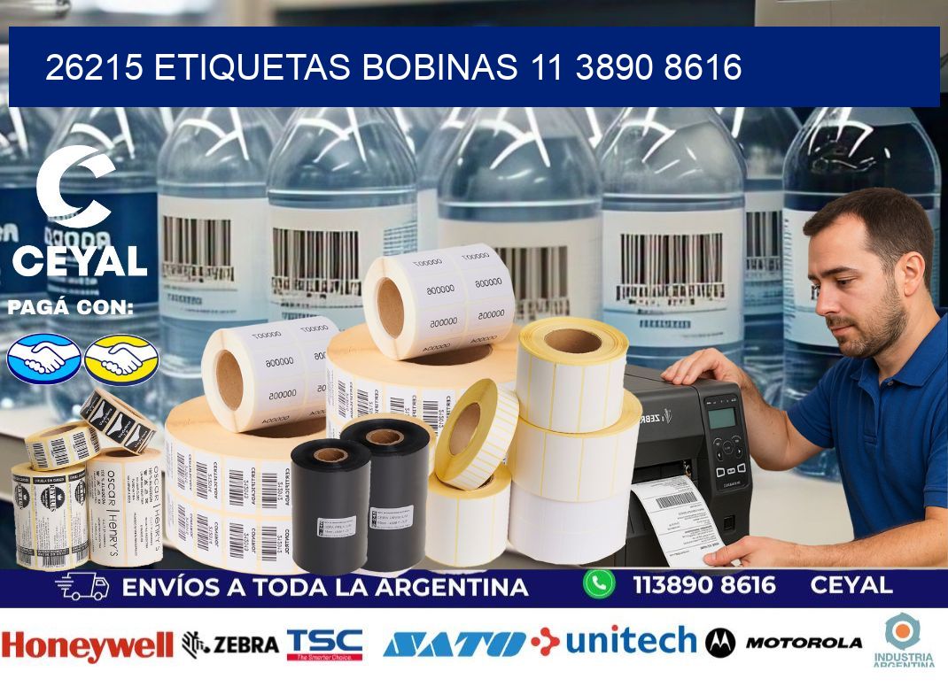26215 ETIQUETAS BOBINAS 11 3890 8616