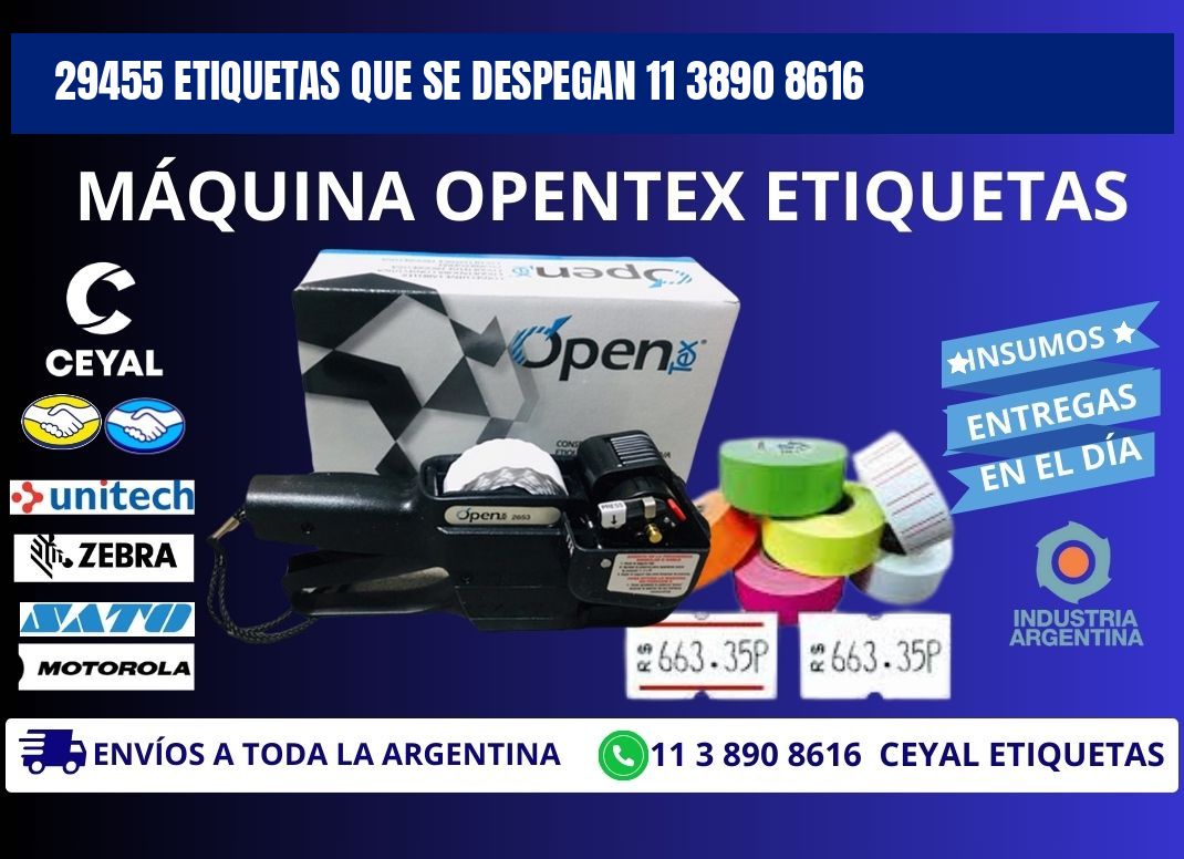 29455 ETIQUETAS QUE SE DESPEGAN 11 3890 8616