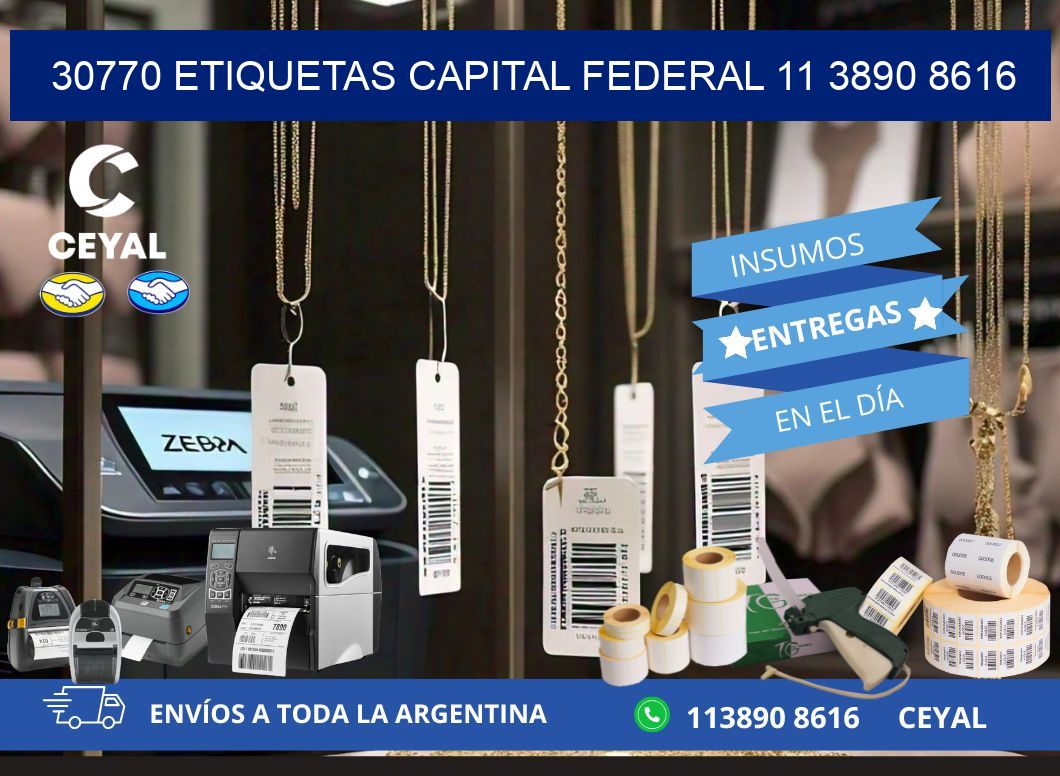 30770 ETIQUETAS CAPITAL FEDERAL 11 3890 8616