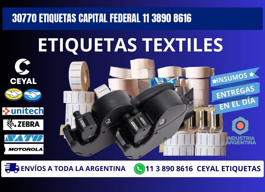 30770 ETIQUETAS CAPITAL FEDERAL 11 3890 8616