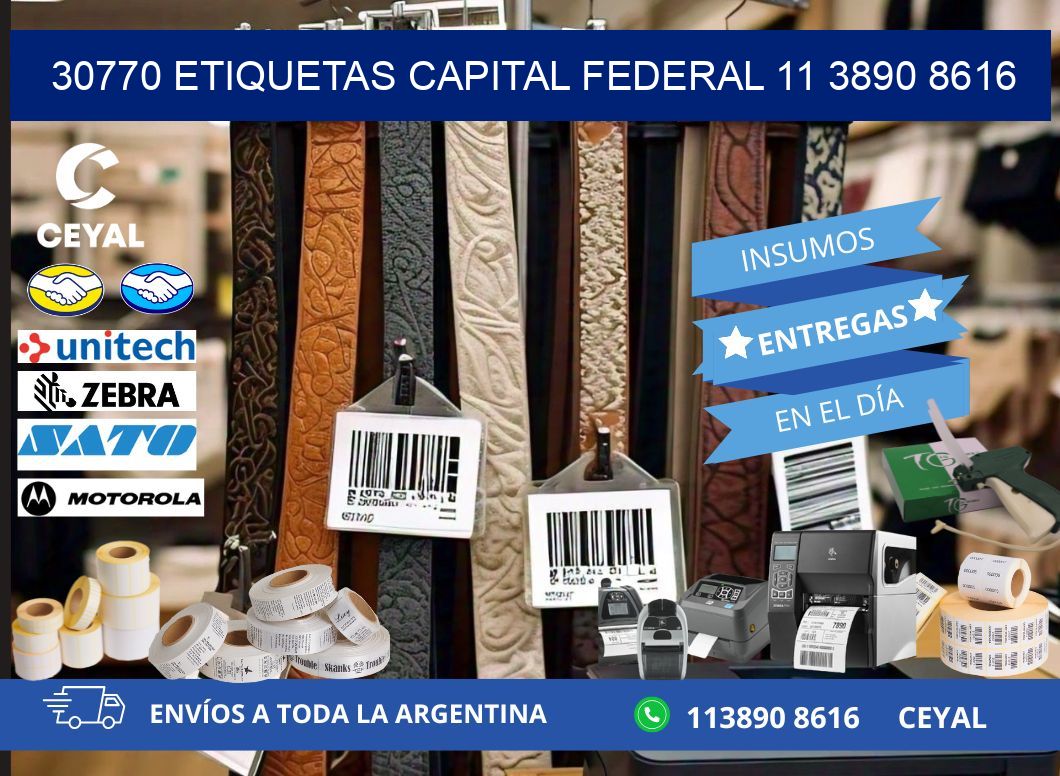 30770 ETIQUETAS CAPITAL FEDERAL 11 3890 8616