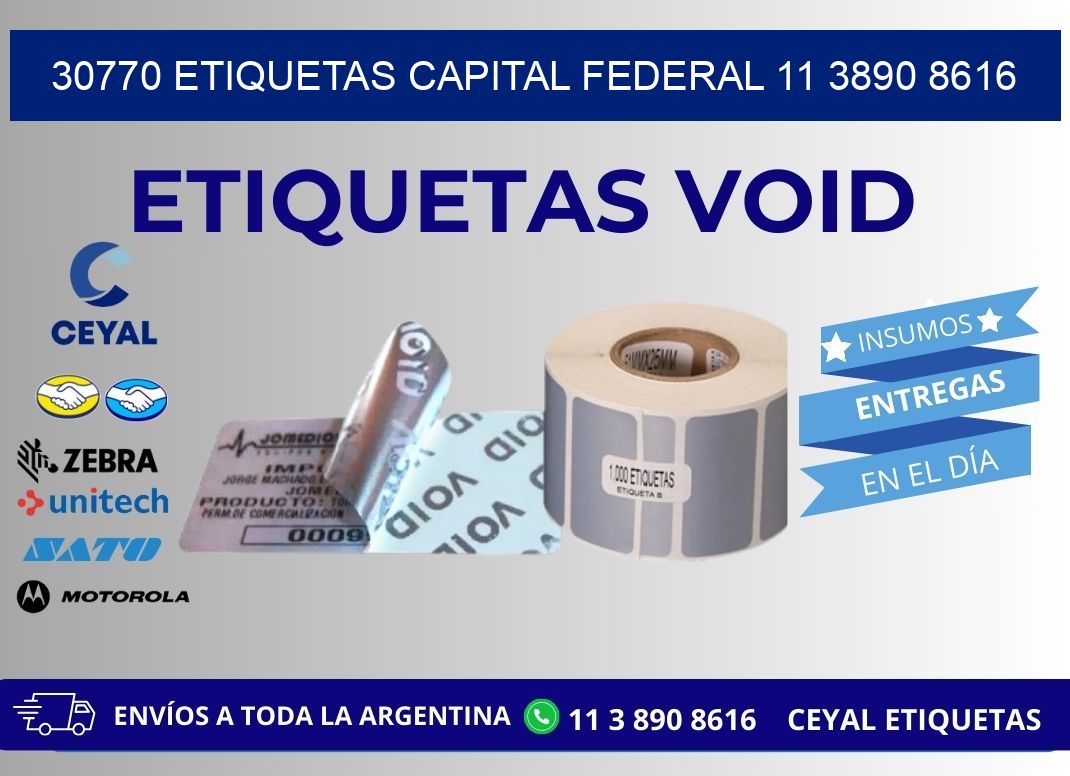 30770 ETIQUETAS CAPITAL FEDERAL 11 3890 8616