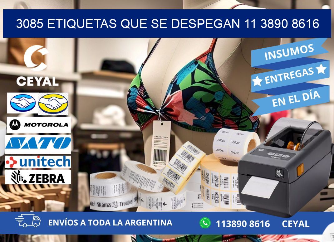 3085 ETIQUETAS QUE SE DESPEGAN 11 3890 8616