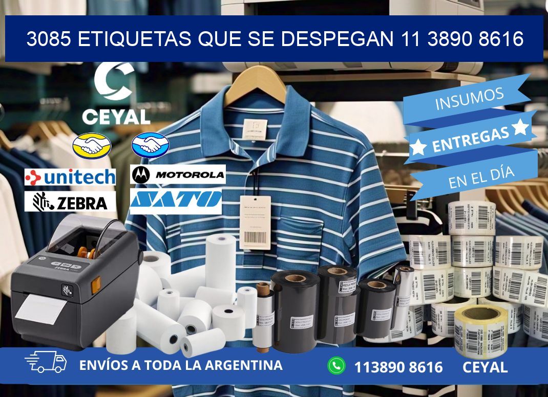 3085 ETIQUETAS QUE SE DESPEGAN 11 3890 8616