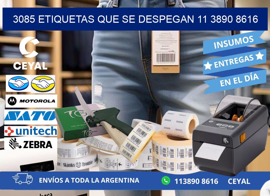 3085 ETIQUETAS QUE SE DESPEGAN 11 3890 8616