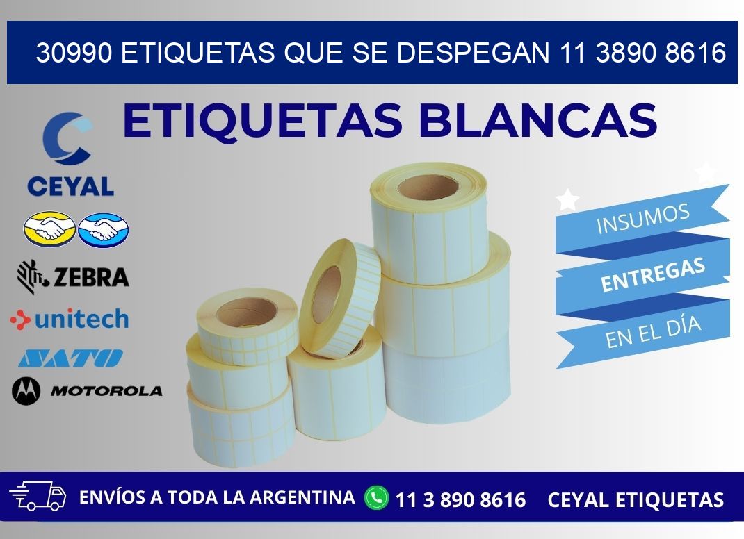 30990 ETIQUETAS QUE SE DESPEGAN 11 3890 8616