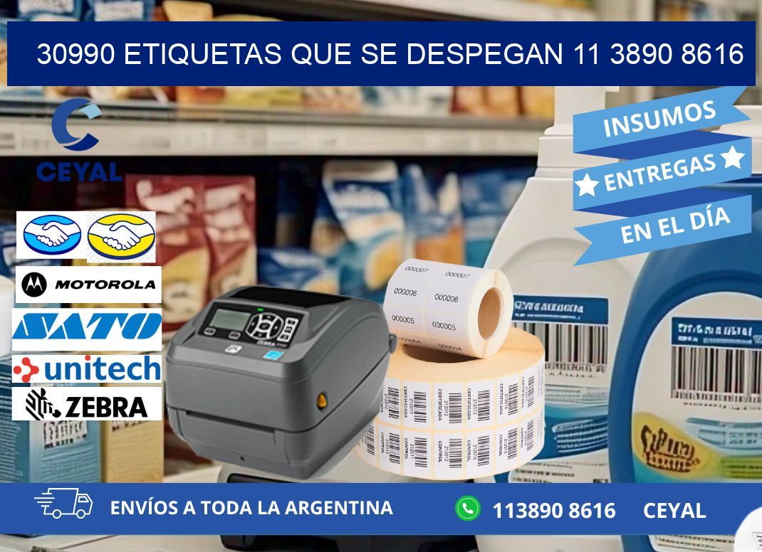 30990 ETIQUETAS QUE SE DESPEGAN 11 3890 8616