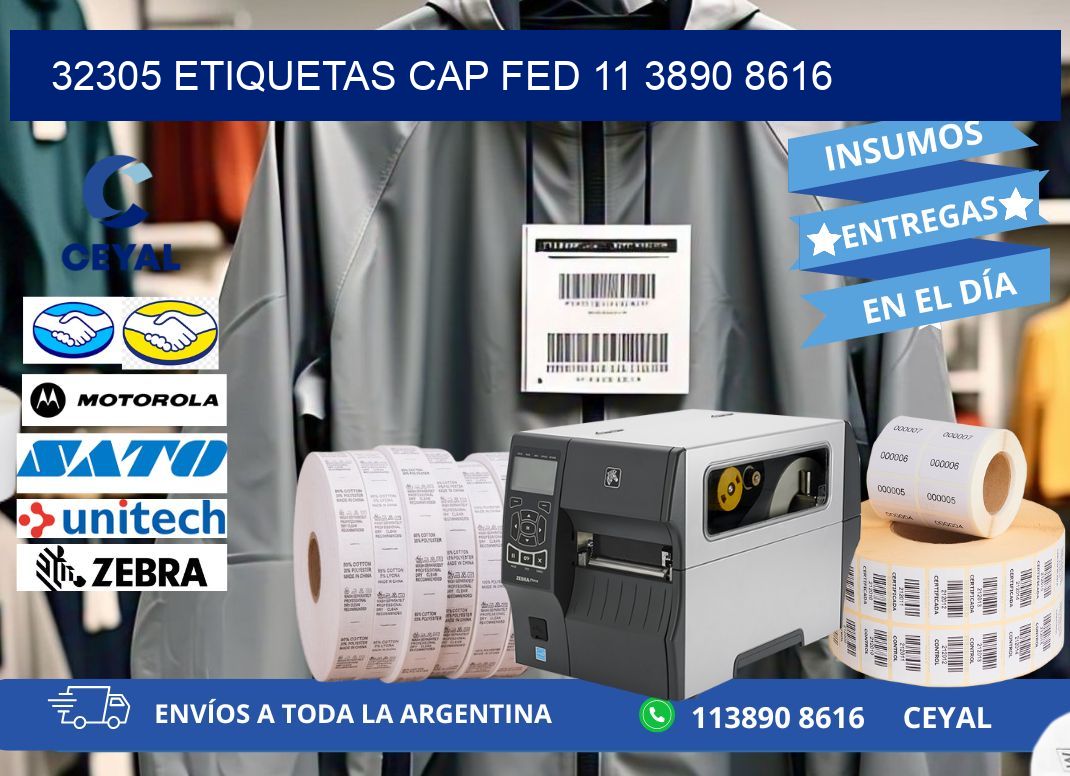 32305 ETIQUETAS CAP FED 11 3890 8616