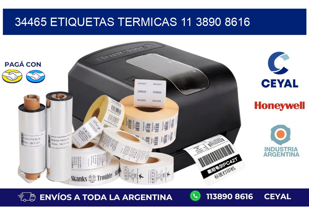 34465 ETIQUETAS TERMICAS 11 3890 8616