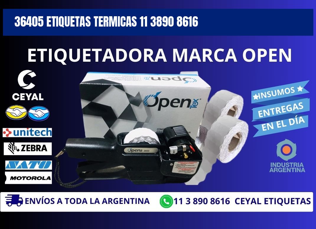 36405 ETIQUETAS TERMICAS 11 3890 8616