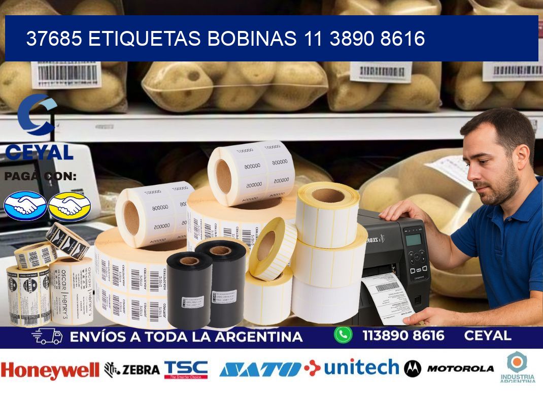 37685 ETIQUETAS BOBINAS 11 3890 8616
