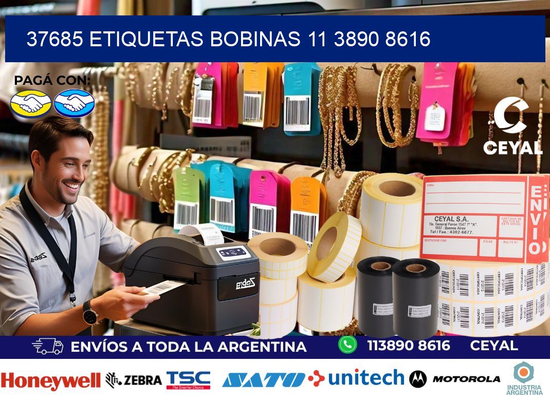 37685 ETIQUETAS BOBINAS 11 3890 8616