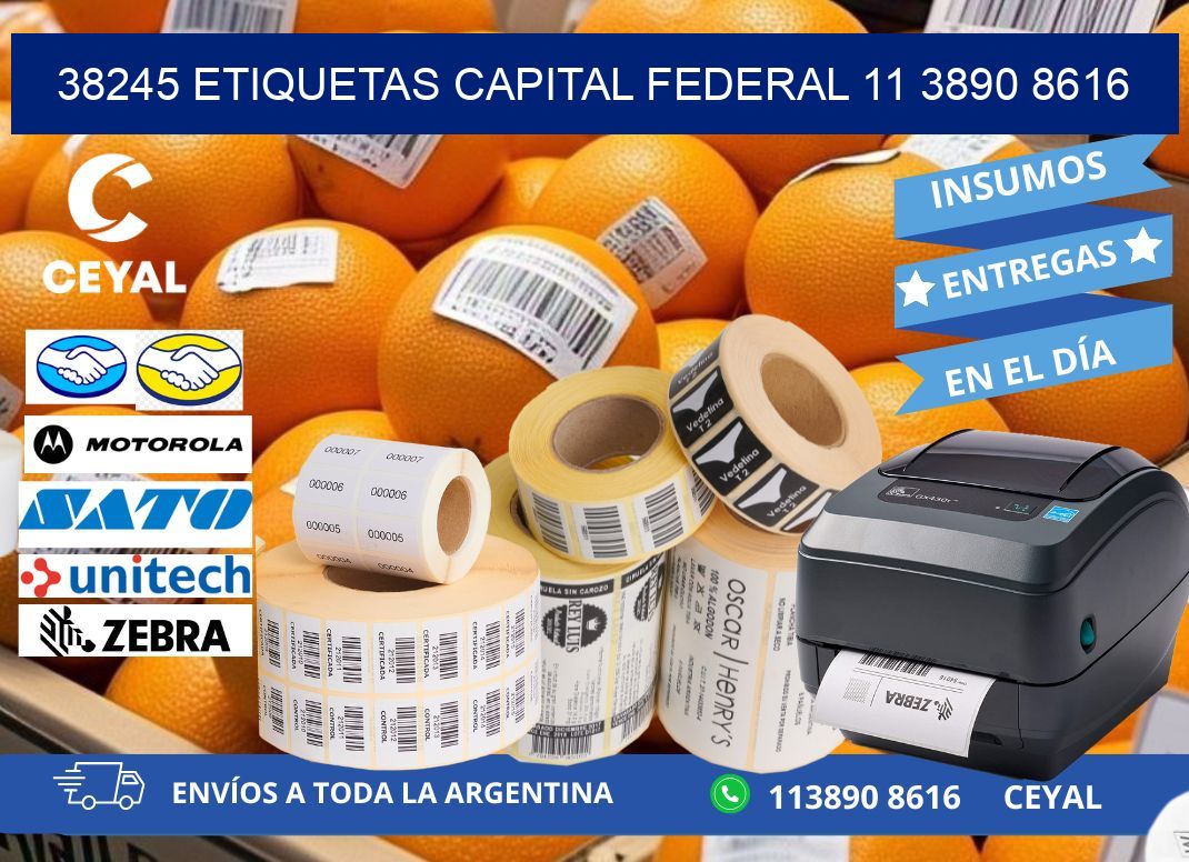 38245 ETIQUETAS CAPITAL FEDERAL 11 3890 8616