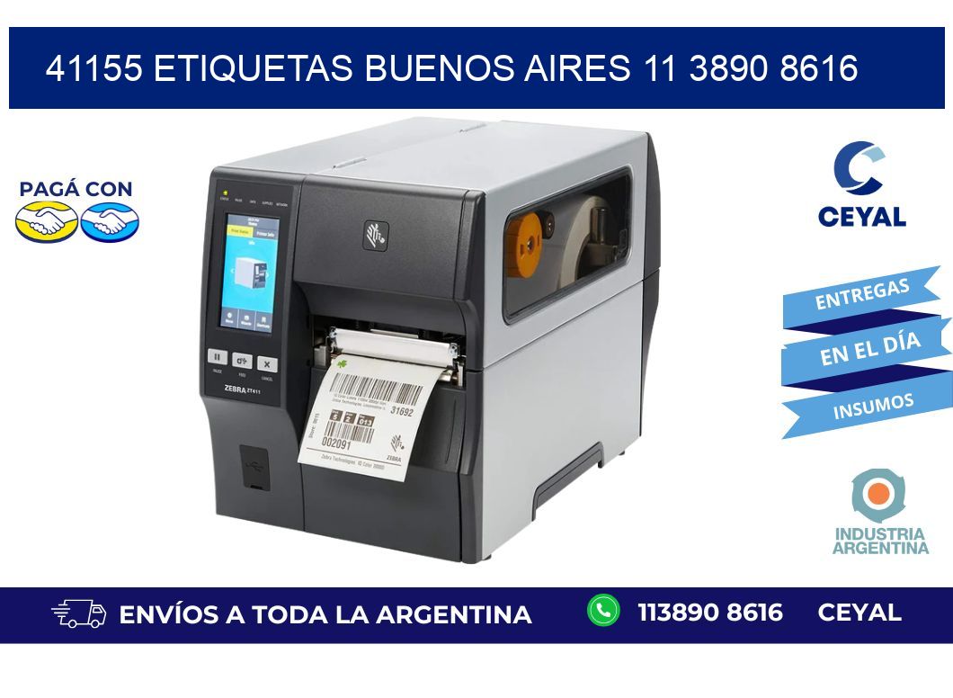 41155 ETIQUETAS BUENOS AIRES 11 3890 8616