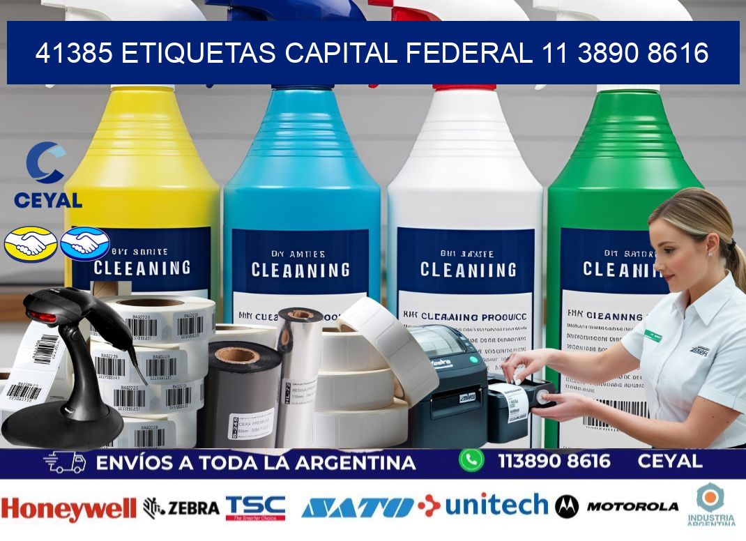 41385 ETIQUETAS CAPITAL FEDERAL 11 3890 8616