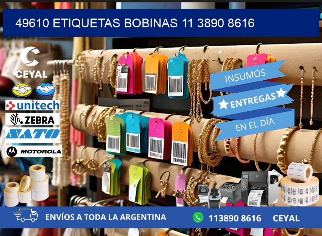 49610 ETIQUETAS BOBINAS 11 3890 8616