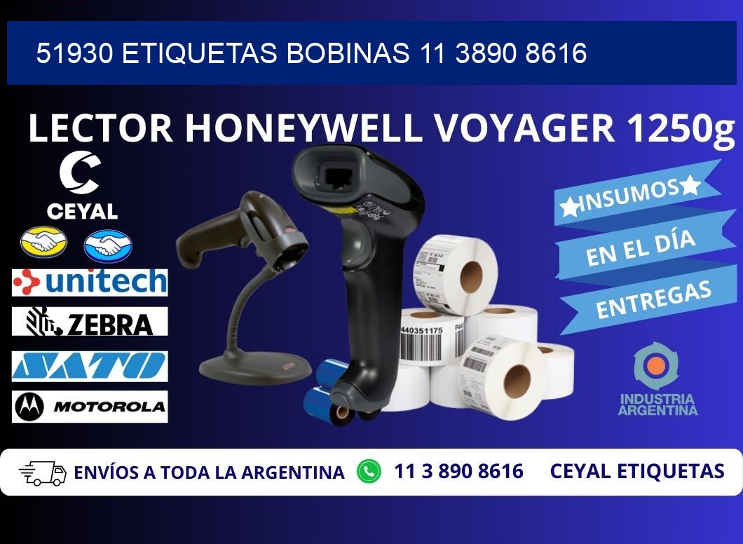 51930 ETIQUETAS BOBINAS 11 3890 8616