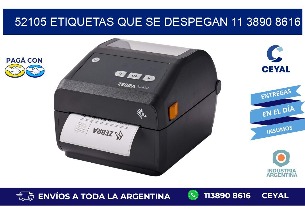 52105 ETIQUETAS QUE SE DESPEGAN 11 3890 8616