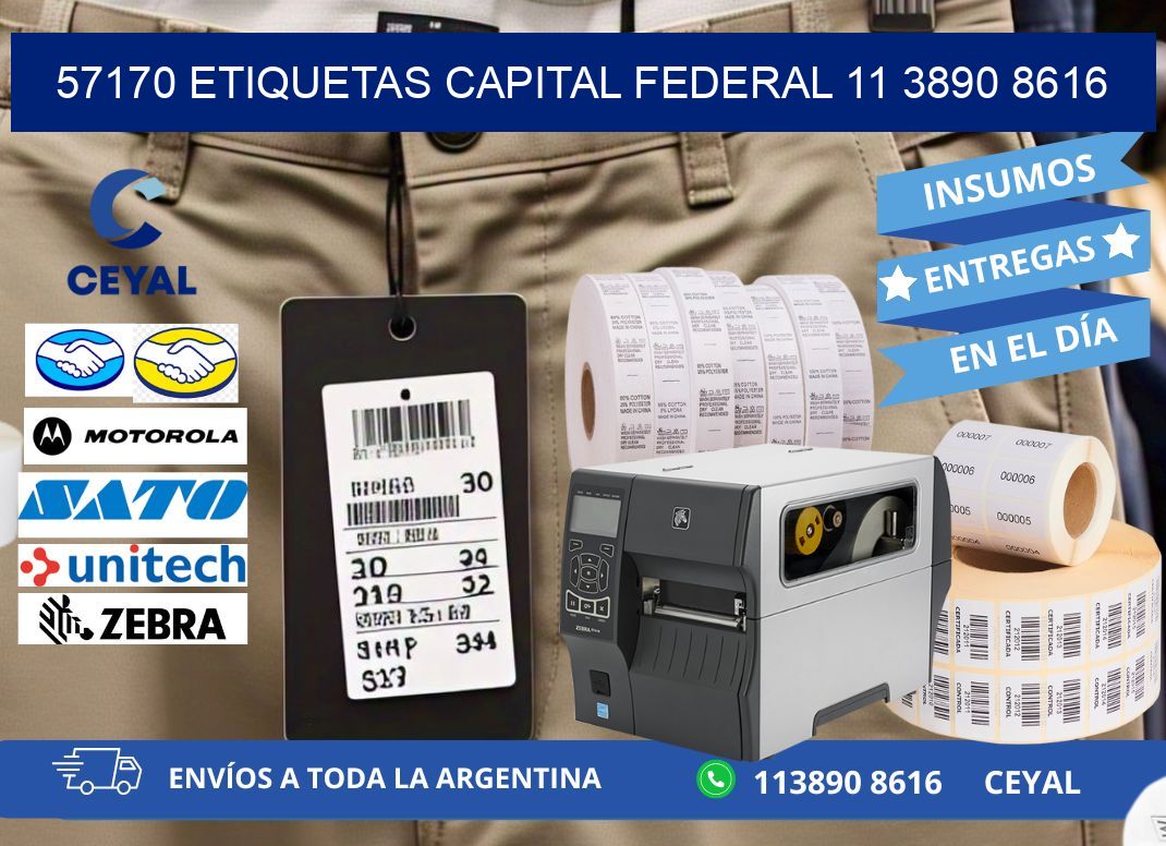 57170 ETIQUETAS CAPITAL FEDERAL 11 3890 8616