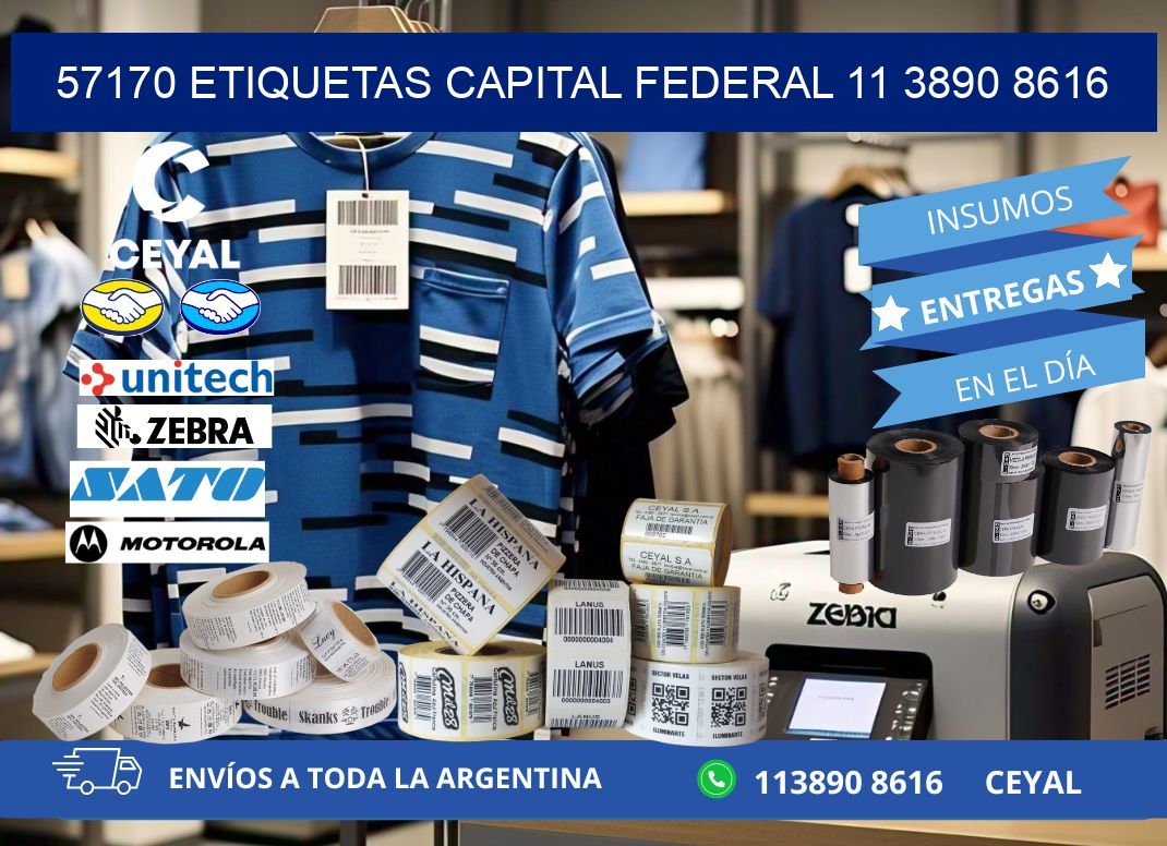 57170 ETIQUETAS CAPITAL FEDERAL 11 3890 8616